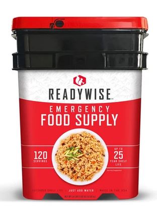 120 Serving Wise Emergency Food Entrees <br>up to 25 Years Shelf Life <br> Free Shipping!